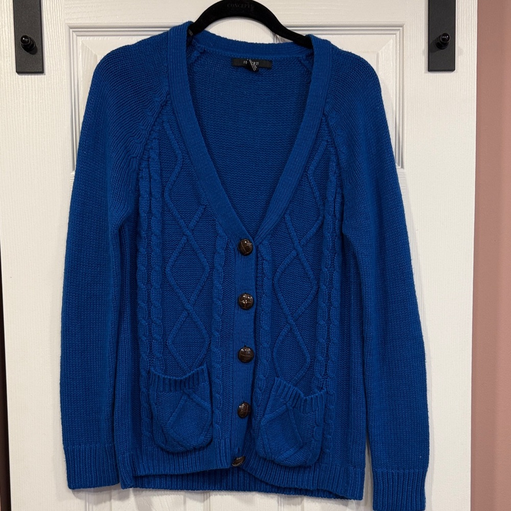 Forever 21 Royal Blue Knit Cardigan